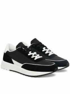 Sneakers City Runner Laceup Ny Mix HM0HM02144 Nero