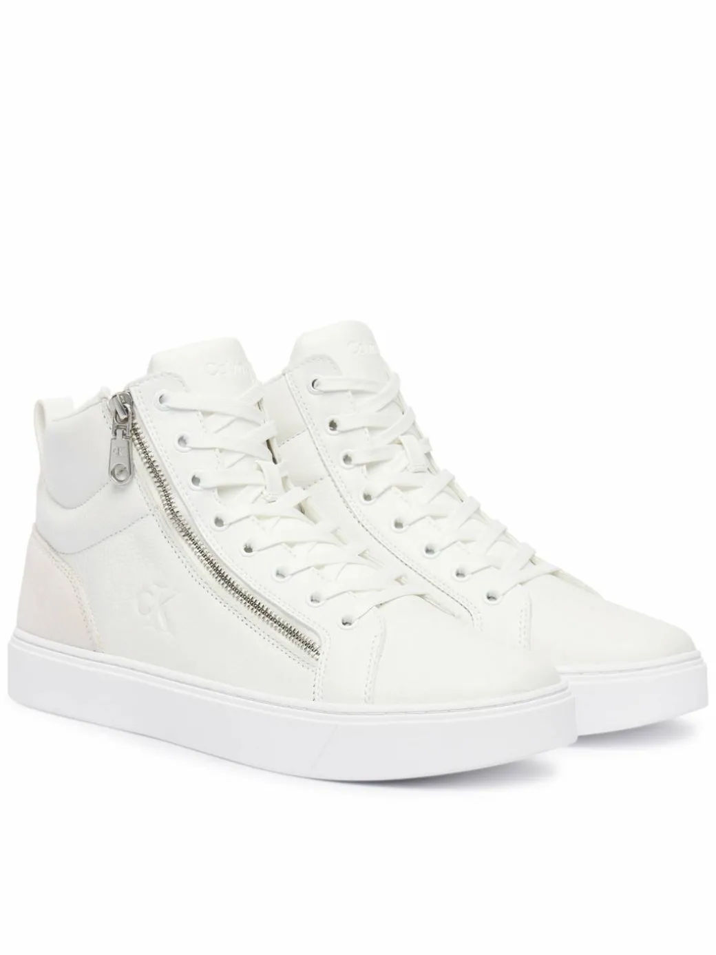 Sneakers Classic Cup Mid Laceup Zip Lth YM0YM01428 Bianco