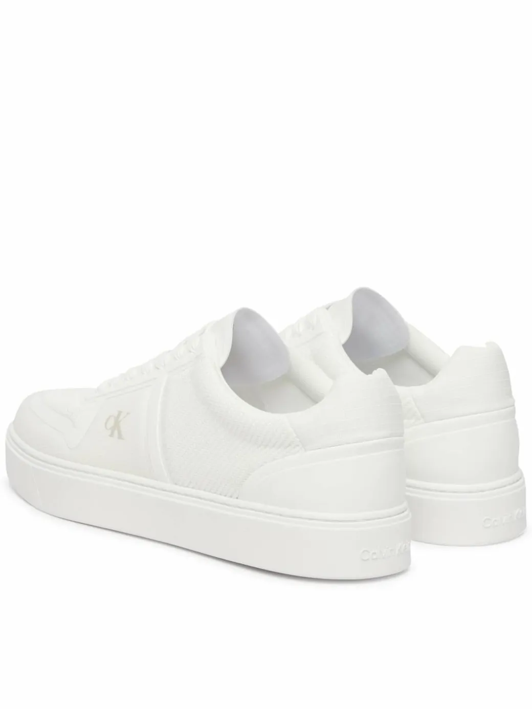 Sneakers Classic Cups Laceup Knit HM0HM02130 Bianco