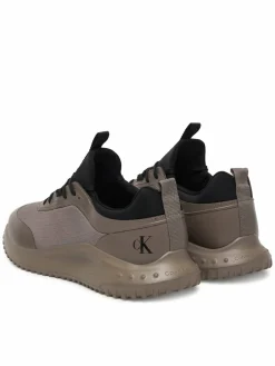 Sneakers Eva Runner Laceup Sock Mat Mix YM0YM01443 Marrone