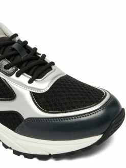 Sneakers Hike Runner Laceup Mesh Mix Met YM0YM01402 Nero
