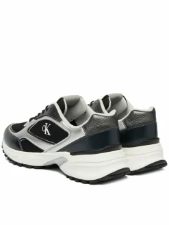 Sneakers Hike Runner Laceup Mesh Mix Met YM0YM01402 Nero