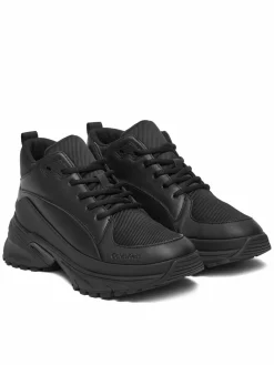 Sneakers Hike Runner Mid Laceup Tech Mix YM0YM01418 Nero