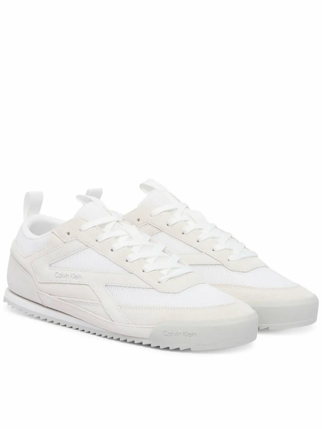 Sneakers Low Pro Runner Mix Mat HM0HM02208 Bianco