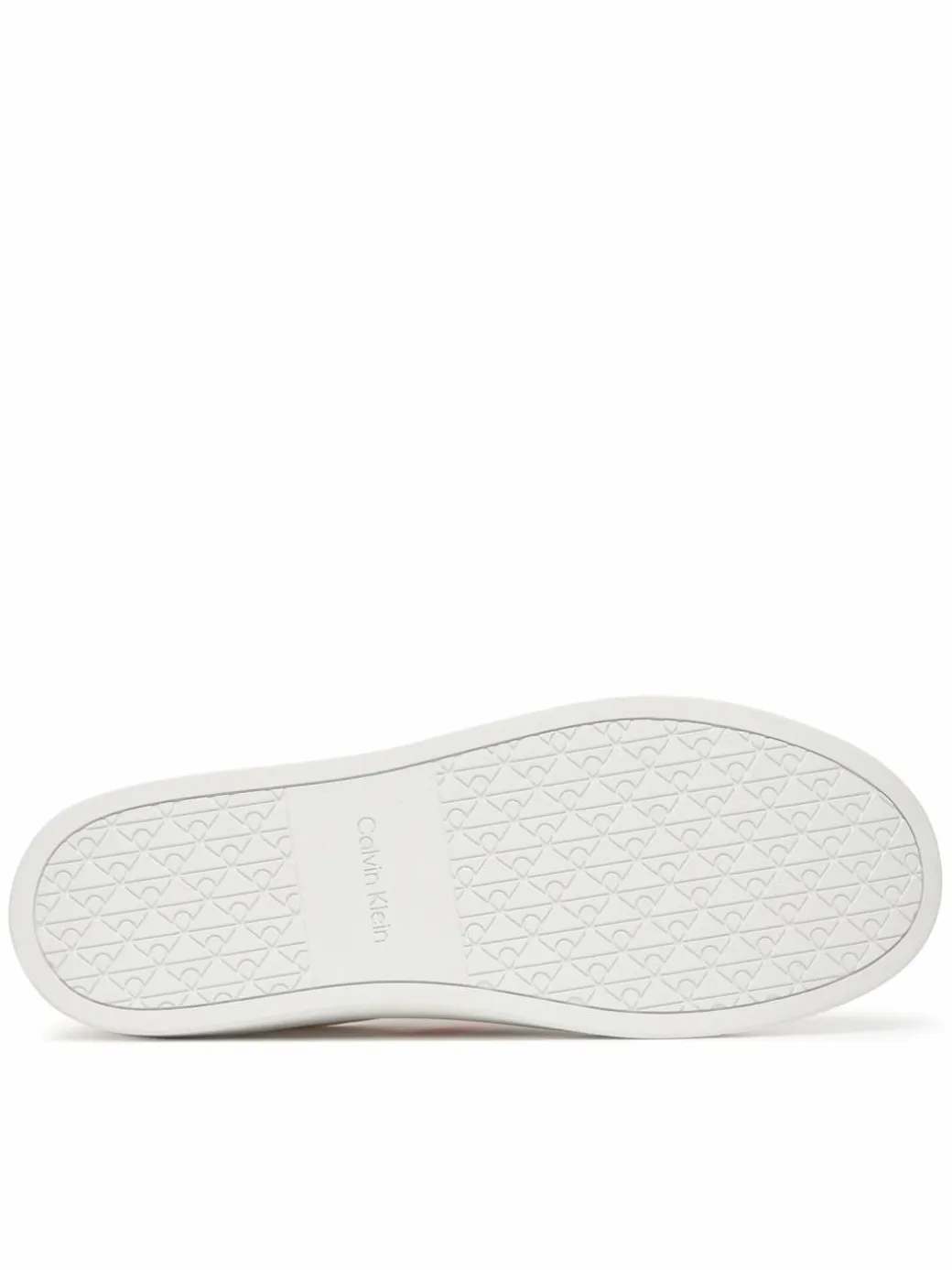 Sneakers Mixed Texture Lace Up Cupsole Trainers YM0YM01395 Bianco