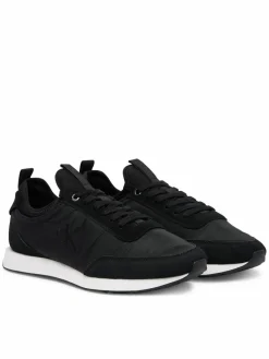 Sneakers Retro Runner Sock Laceup Mix YM0YM01414 Nero