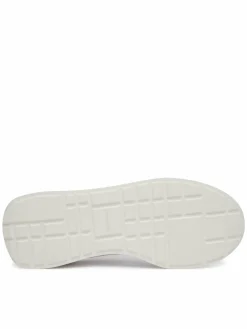 Sneakers Retro Runner Sock Laceup Mix YM0YM01414 Bianco