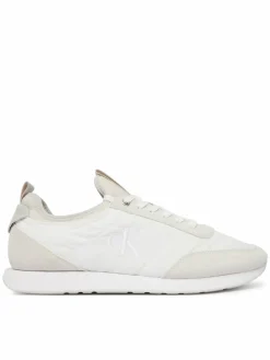 Sneakers Retro Runner Sock Laceup Mix YM0YM01414 Bianco