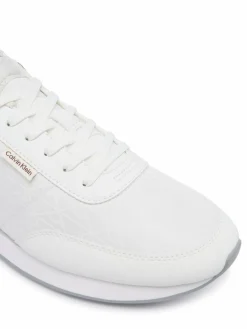 Sneakers Retro Runner T Lth Aop Ny HM0HM02213 Bianco